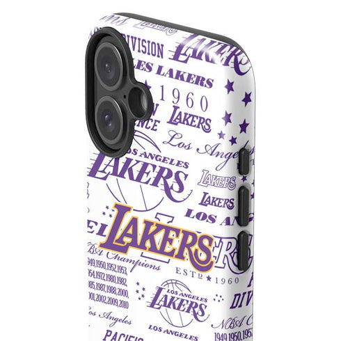NBA LA Lakers Historic Blast iPhone 16 Impact Case